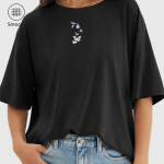 bugsbunyy siyah 02K scaled - Bugs Bunyy Baskılı Oversize Tişört