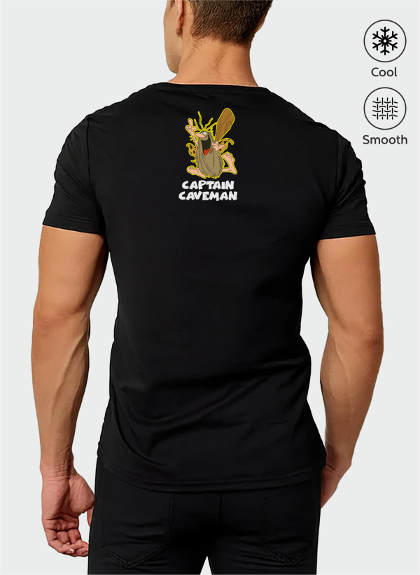 Captan Caveman Baskılı Oversize Tişört 3 captancaveman siyah 01E arka scaled - Captan Caveman Baskılı Oversize Tişört