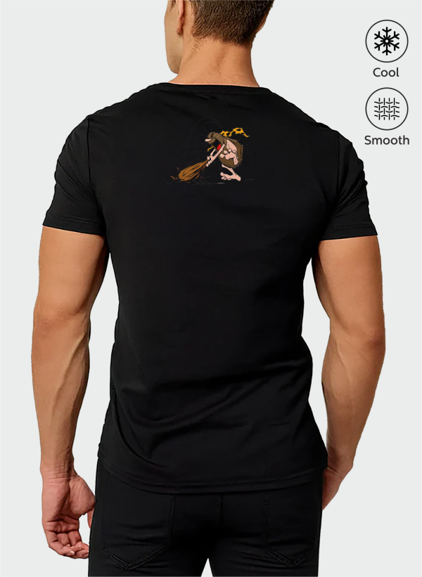 Captan Caveman Baskılı Oversize Tişört 1 captancaveman siyah 02E arka scaled - Captan Caveman Baskılı Oversize Tişört