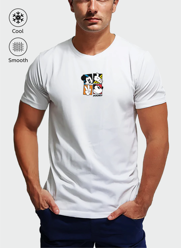 mickeymouse beyaz 04E scaled - Mickey Mouse Baskılı Oversize Tişört
