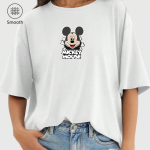 mickeymousegym beyaz 05K scaled - Mickey Mouse Baskılı Oversize Tişört