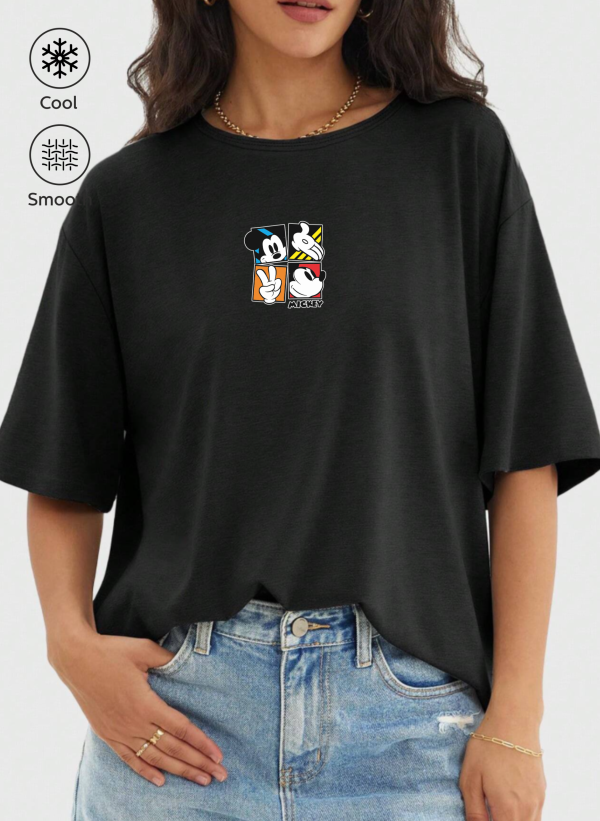 Mickey Mouse Baskılı Oversize Tişört 2 mickeymousegym siyah 03K scaled - Mickey Mouse Baskılı Oversize Tişört