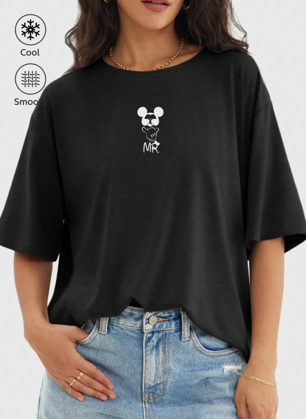 mickeymousegym-siyah-04K mickeymousegym siyah 04K scaled - Mickey Mouse Baskılı Oversize Tişört