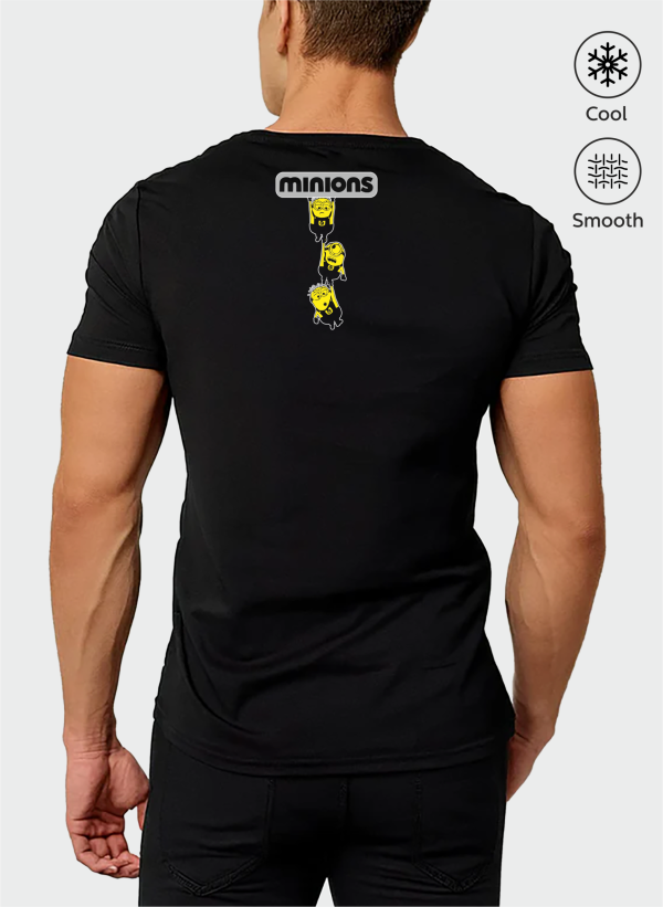 Minnions Baskılı Oversize Tişört 1 minion siyah 06 arka scaled - Minnions Baskılı Oversize Tişört