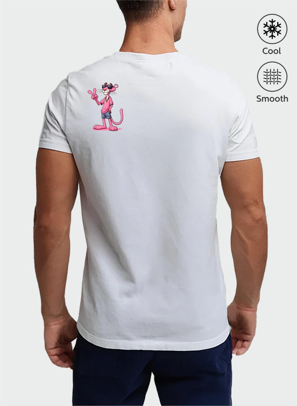 Pembe Panter Baskılı Oversize Tişört 3 pembepanter beyaz 03 arka scaled - Pembe Panter Baskılı Oversize Tişört