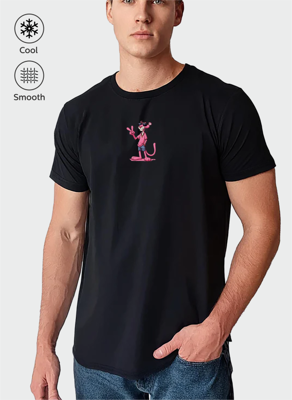 pembepanter-siyah-03 pembepanter siyah 03 scaled - Pembe Panter Baskılı Oversize Tişört
