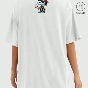 Snoopy Baskılı Oversize Tişört - Görsel 4