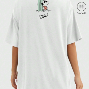 Snoopy Baskılı Oversize Tişört 10 Snoopy Baskılı Oversize Tişört - Görsel 4