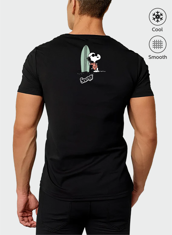 Snoopy Baskılı Oversize Tişört 3 snoopy siyah 05 arka erkek scaled - Snoopy Baskılı Oversize Tişört