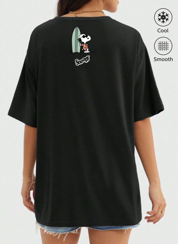 Snoopy Baskılı Oversize Tişört 1 snoopy siyah 05 arka scaled - Snoopy Baskılı Oversize Tişört