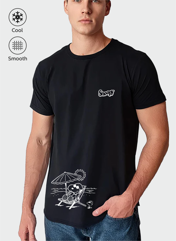 snoopy-siyah-06-erkek snoopy siyah 06 erkek scaled - Snoopy Baskılı Oversize Tişört