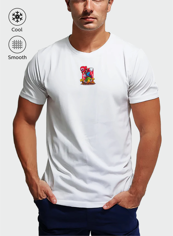 supermario beyaz 07 scaled - Super Mario Baskılı Oversize Tişört