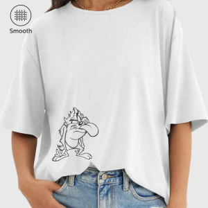 Tazmanya Canavarı Baskılı Oversize Tişört 9 Tazmanya Canavarı Baskılı Oversize Tişört - Görsel 3