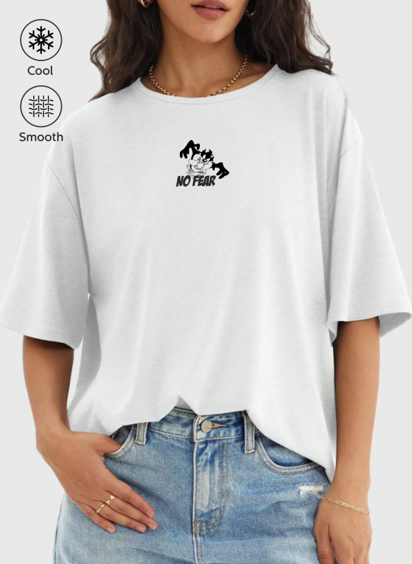 Tazmanya Canavarı Baskılı Oversize Tişört 5 tazkadingym beyaz 02 scaled - Tazmanya Canavarı Baskılı Oversize Tişört