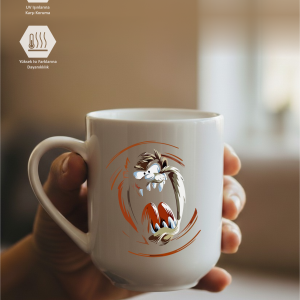 Tazmanya Canavarı Baskılı Kupa Bardak