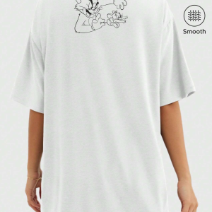 Tom And Jerry Baskılı Oversize Tişört 10 Tom And Jerry Baskılı Oversize Tişört - Görsel 4
